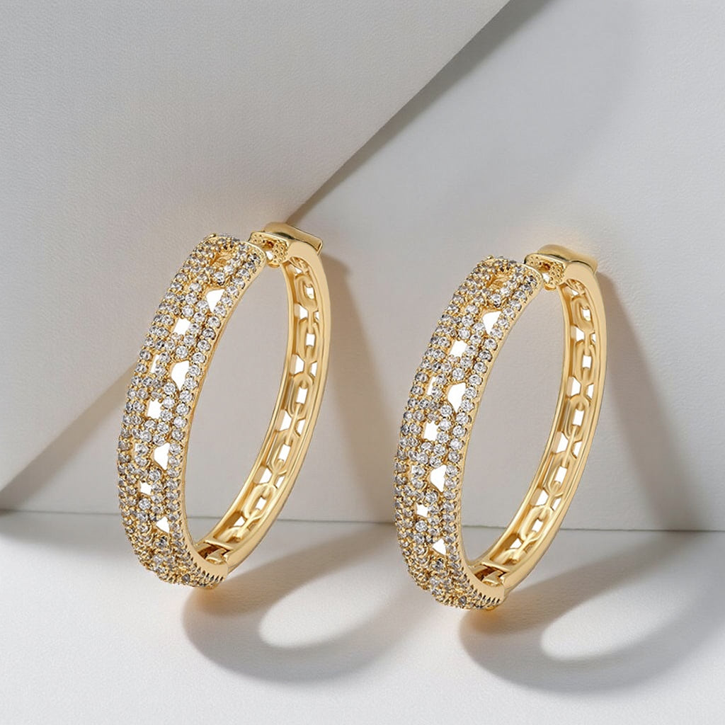 YRSA Earring Plaquées Or 14K
