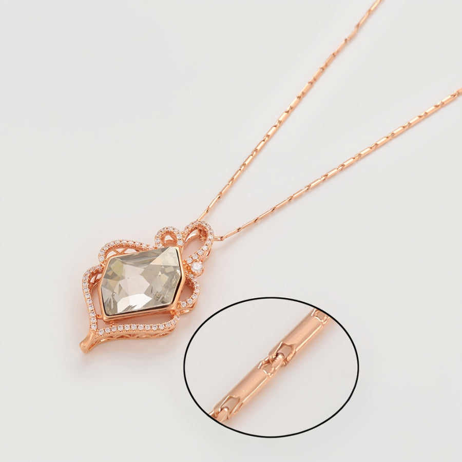 MALIN Collier Plaquée Or Rose 14K