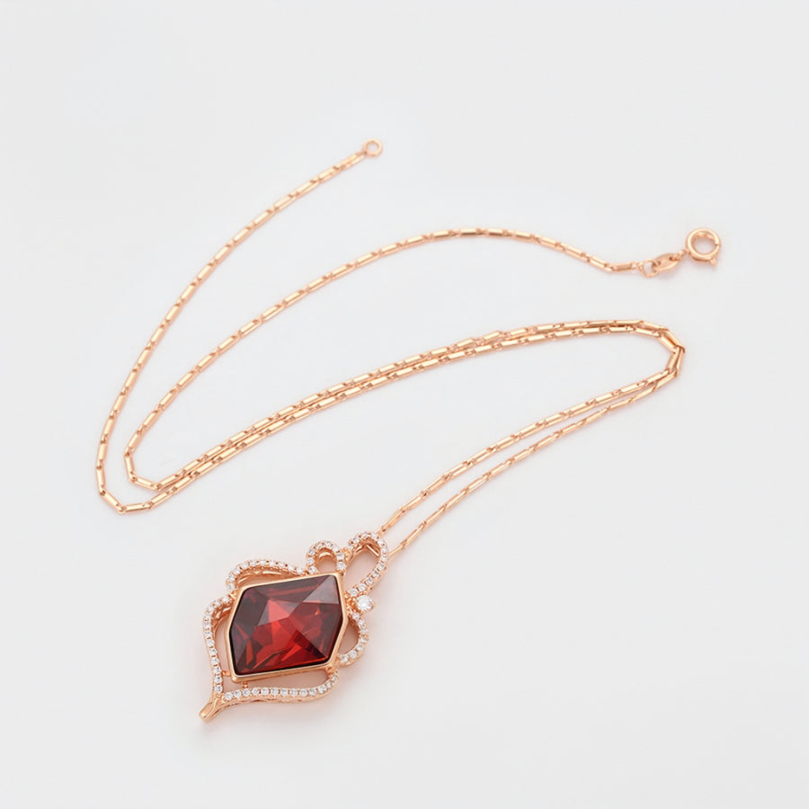 TYRA Collier Plaquée Or Rose 14K