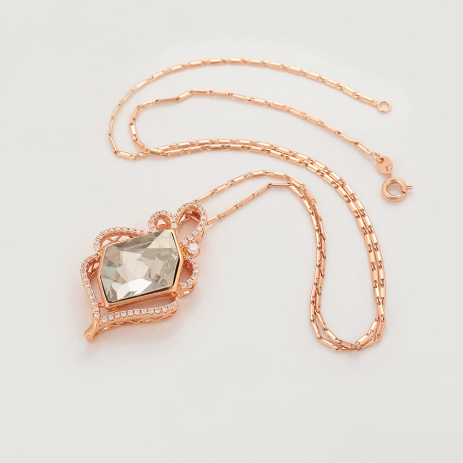 MALIN Collier Plaquée Or Rose 14K