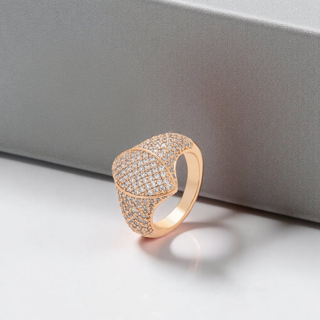 NOORA Ring Plaquée Or Rose 18K