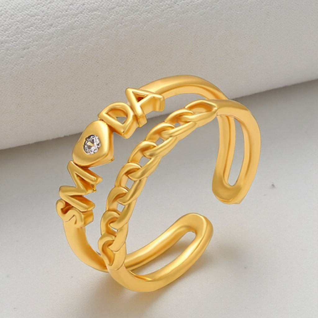 SMODA Ring Plaquée Or 24K