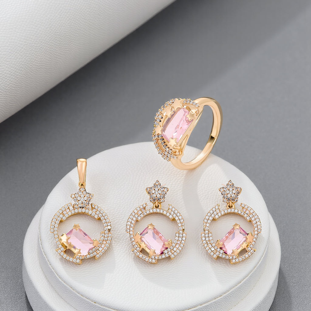 GUNHILD Jewelry Set Plaqué Or 18K