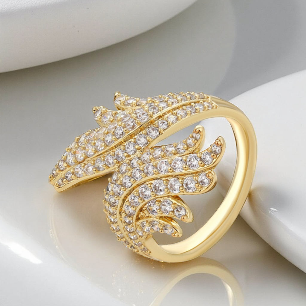 VENLA Ring Plaquée Or 14K