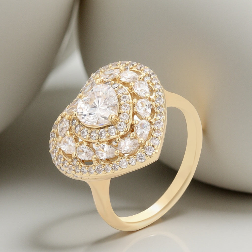 SELMA Ring Plaquée Or 14K