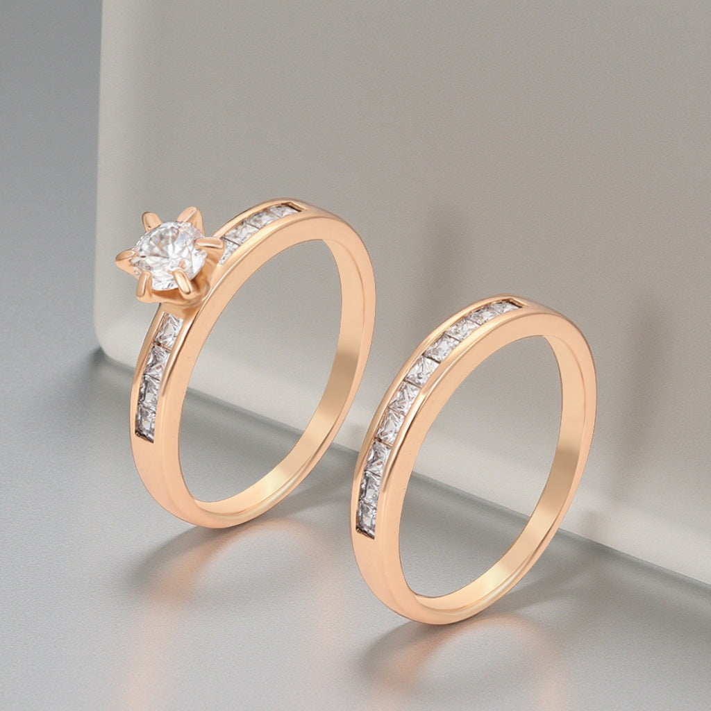 JOSEFINE Rings Set Plaquée Or 18K
