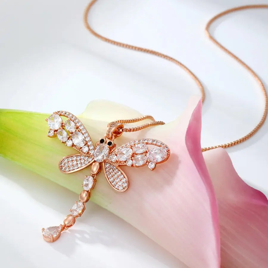 SOLVEIG Collier Plaquée Or Rose 18K - ES-Jewelry
