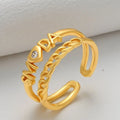 SMODA Ring Plaquée Or 24K - ES-Jewelry