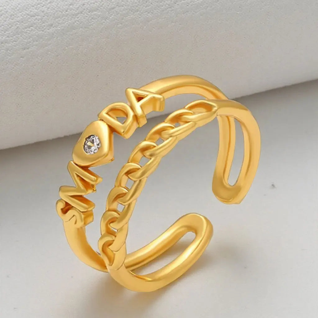 SMODA Ring Plaquée Or 24K - ES-Jewelry