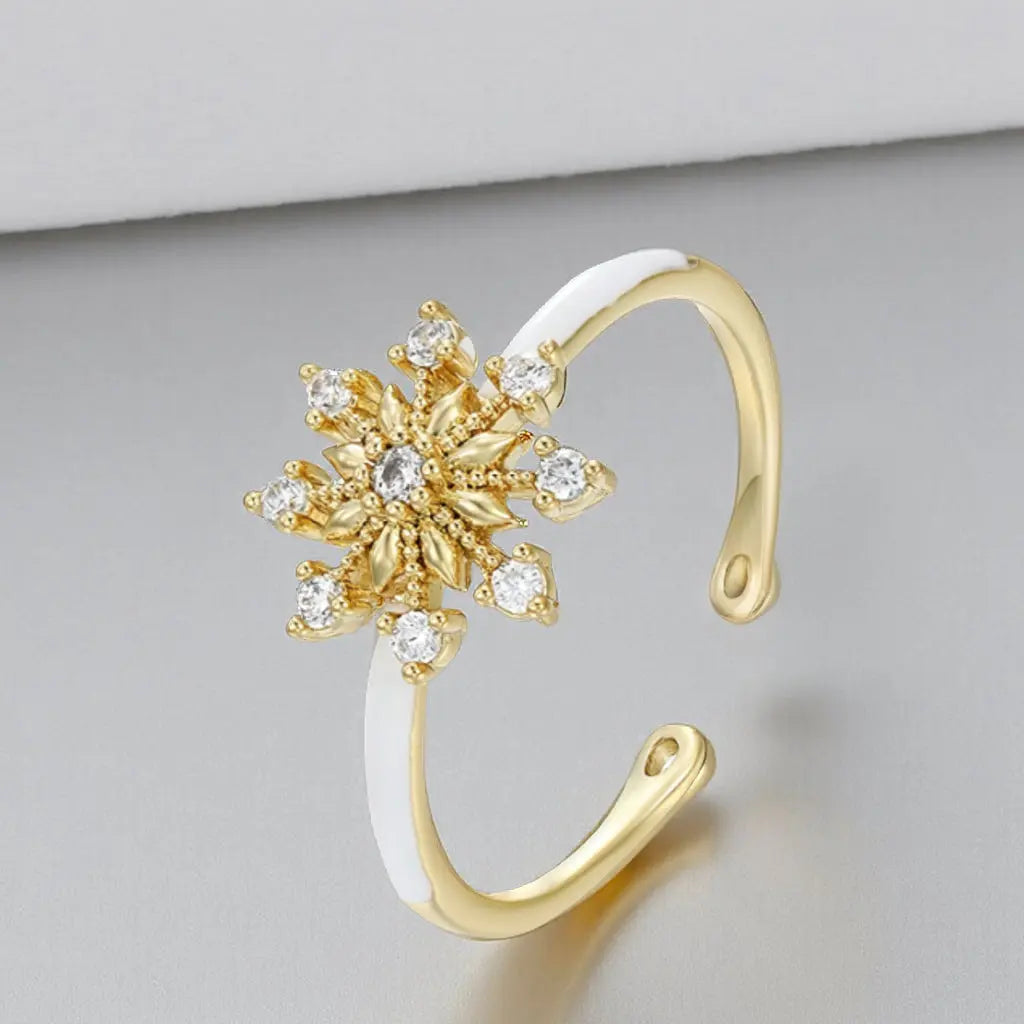 EIRA Ring Plaquée Or 14K - ES-Jewelry