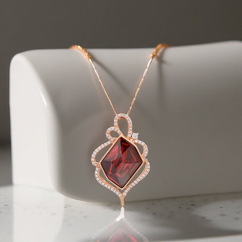 TYRA Collier Plaquée Or Rose 14K