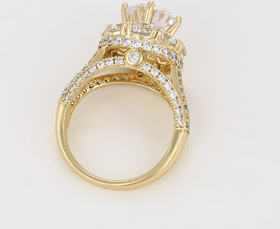 Leila Ring Plaqué Or élégant 14K ES-Jewelry