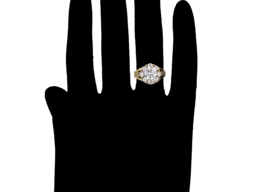 Leila Ring Plaqué Or élégant 14K ES-Jewelry
