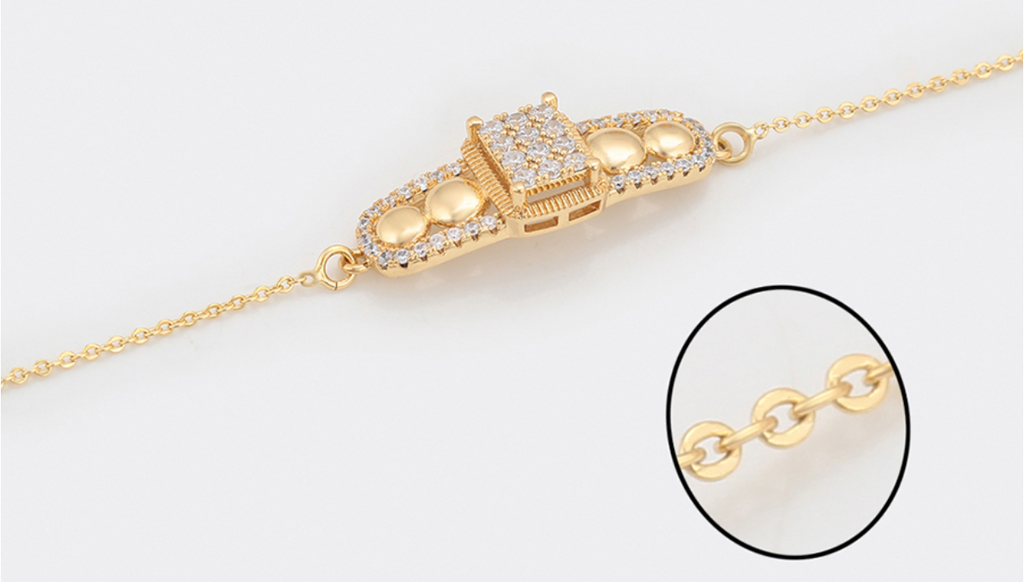 Parure tendance et épurée, Plaquée or 14 carats ES-Jewelry