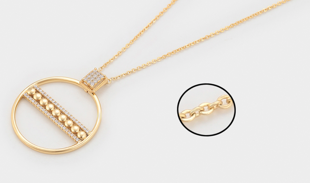 Parure tendance et épurée, Plaquée or 14 carats ES-Jewelry