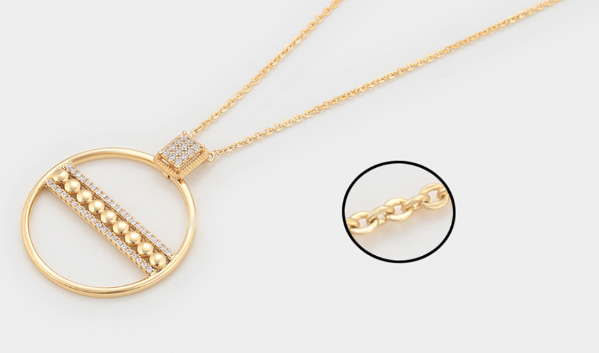 Parure tendance et épurée, Plaquée or 14 carats ES-Jewelry