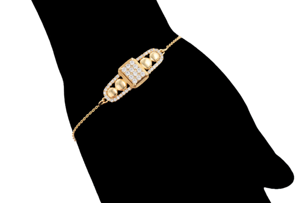 Parure tendance et épurée, Plaquée or 14 carats ES-Jewelry