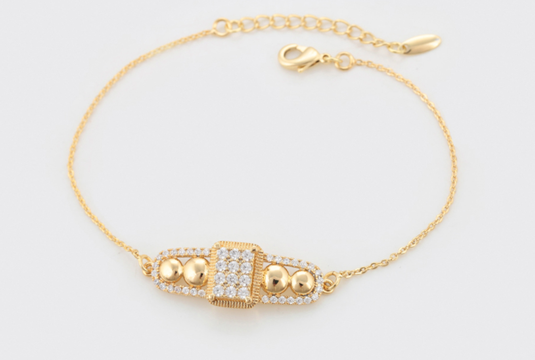 Parure tendance et épurée, Plaquée or 14 carats ES-Jewelry
