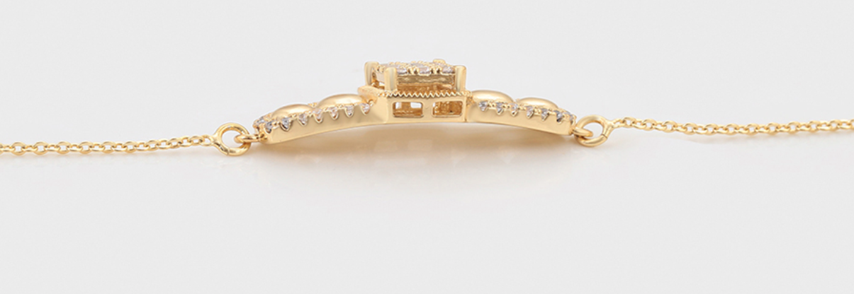 Parure tendance et épurée, Plaquée or 14 carats ES-Jewelry