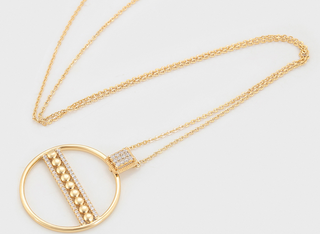 Parure tendance et épurée, Plaquée or 14 carats ES-Jewelry