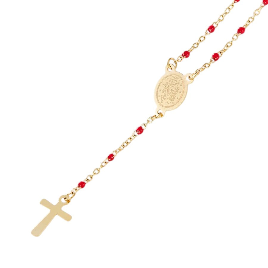 ESJ - Annika Necklace - Collier tendance et épuré, couleur or 24 carats ES-Jewelry
