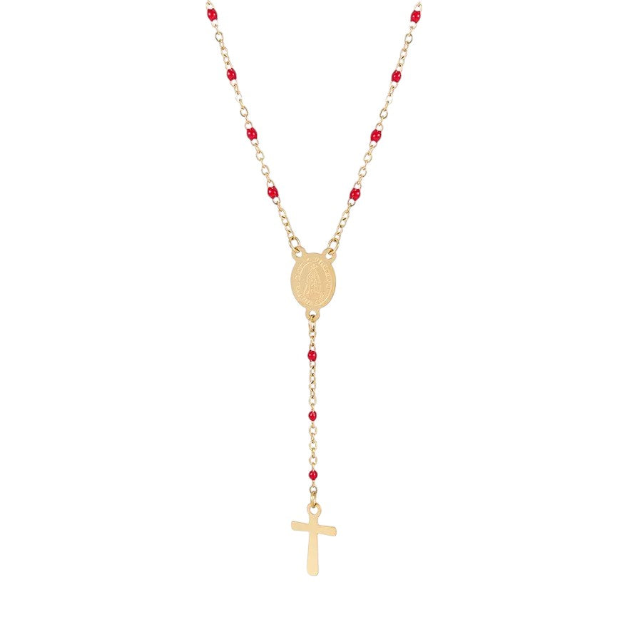 ESJ - Annika Necklace - Collier tendance et épuré, couleur or 24 carats ES-Jewelry