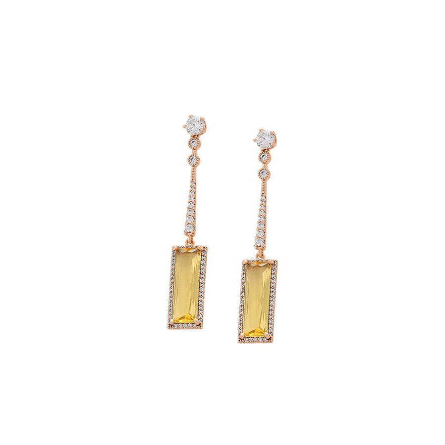 Sanna - ESJ Boucle d'oreille élégante et tendance plaquée or 18 carats Emy - Stefan