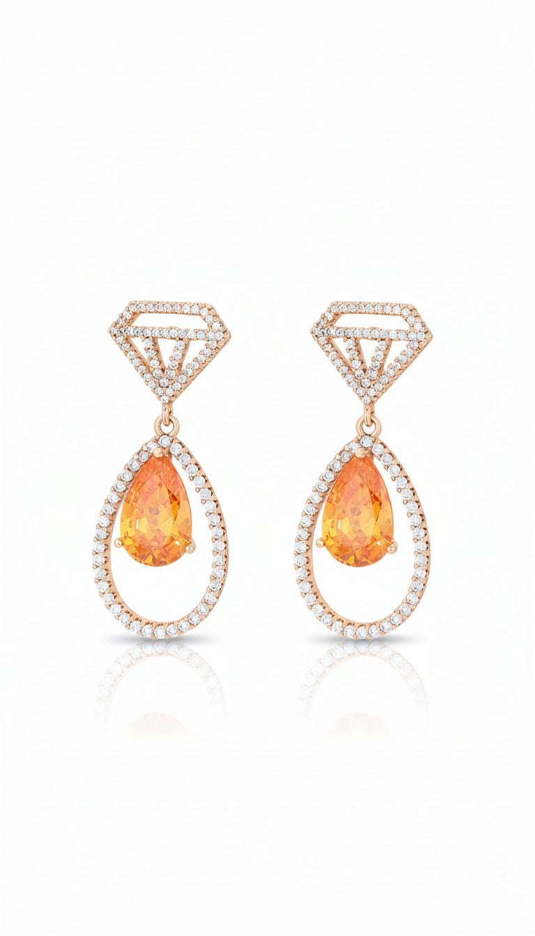 Sunniva -Boucle d'oreille plaquée or 18 carats Emy - Stefan