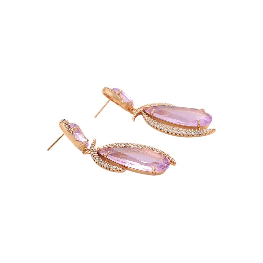 Lagertha - ESJ Boucle d'oreille élégante et tendance, plaqué or 18K Emy - Stefan