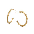 Kerstin - ESJ Boucle d'oreille tendance et sobre, plaqué or 14K Emy - Stefan