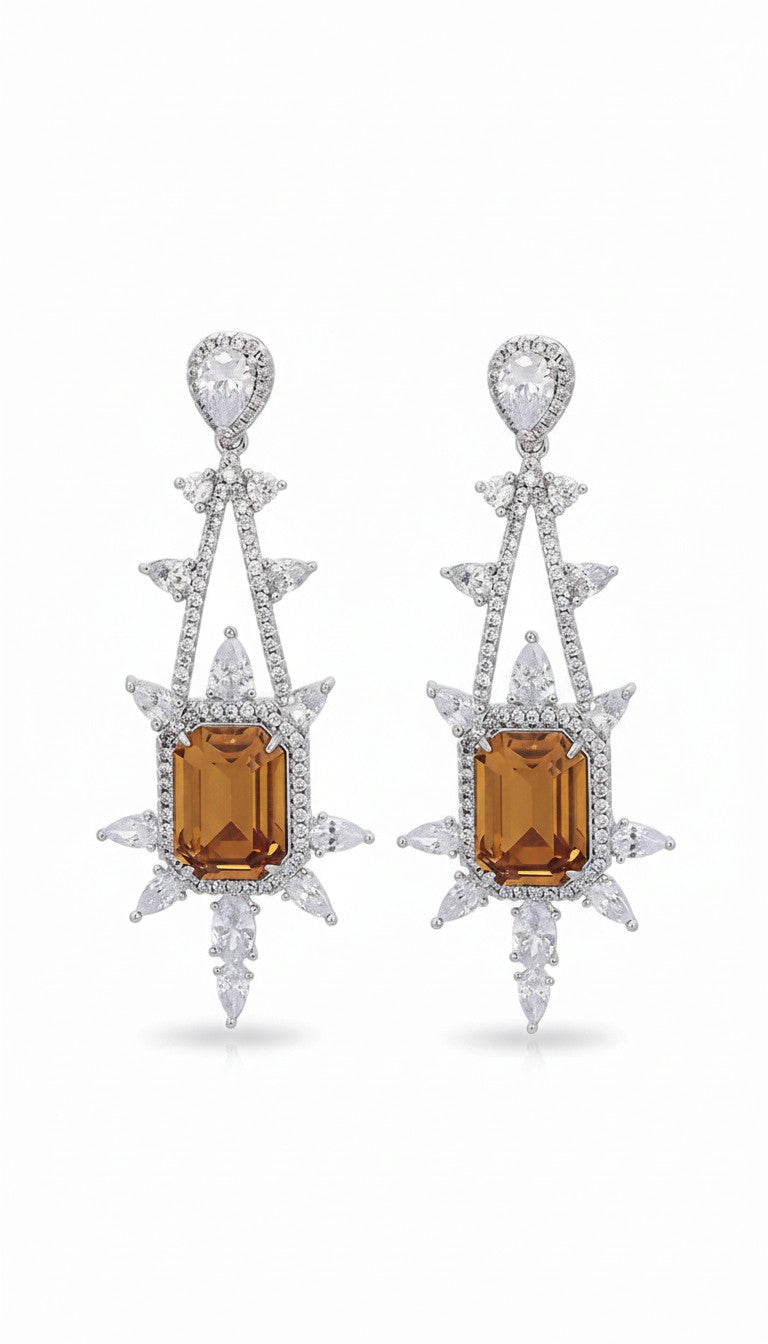 Berit - Boucle d'oreille de luxe en cristal tendance Emy - Stefan