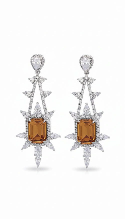 Berit - Boucle d'oreille de luxe en cristal tendance Emy - Stefan