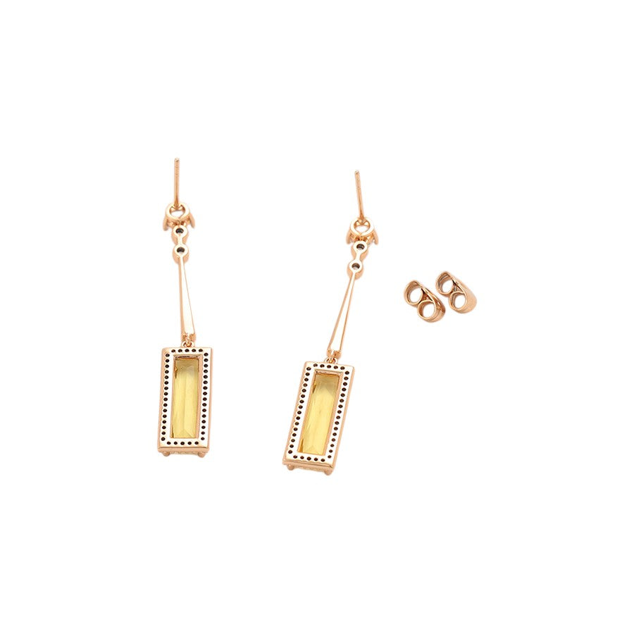 Sanna - ESJ Boucle d'oreille élégante et tendance plaquée or 18 carats Emy - Stefan