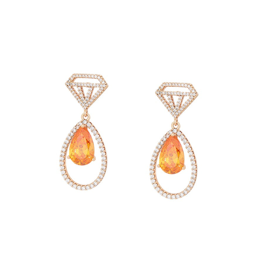 Sunniva -Boucle d'oreille plaquée or 18 carats Emy - Stefan