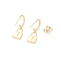 Ulrika - ESJ Boucles d'oreilles au design épuré plaqué or 14K Emy - Stefan