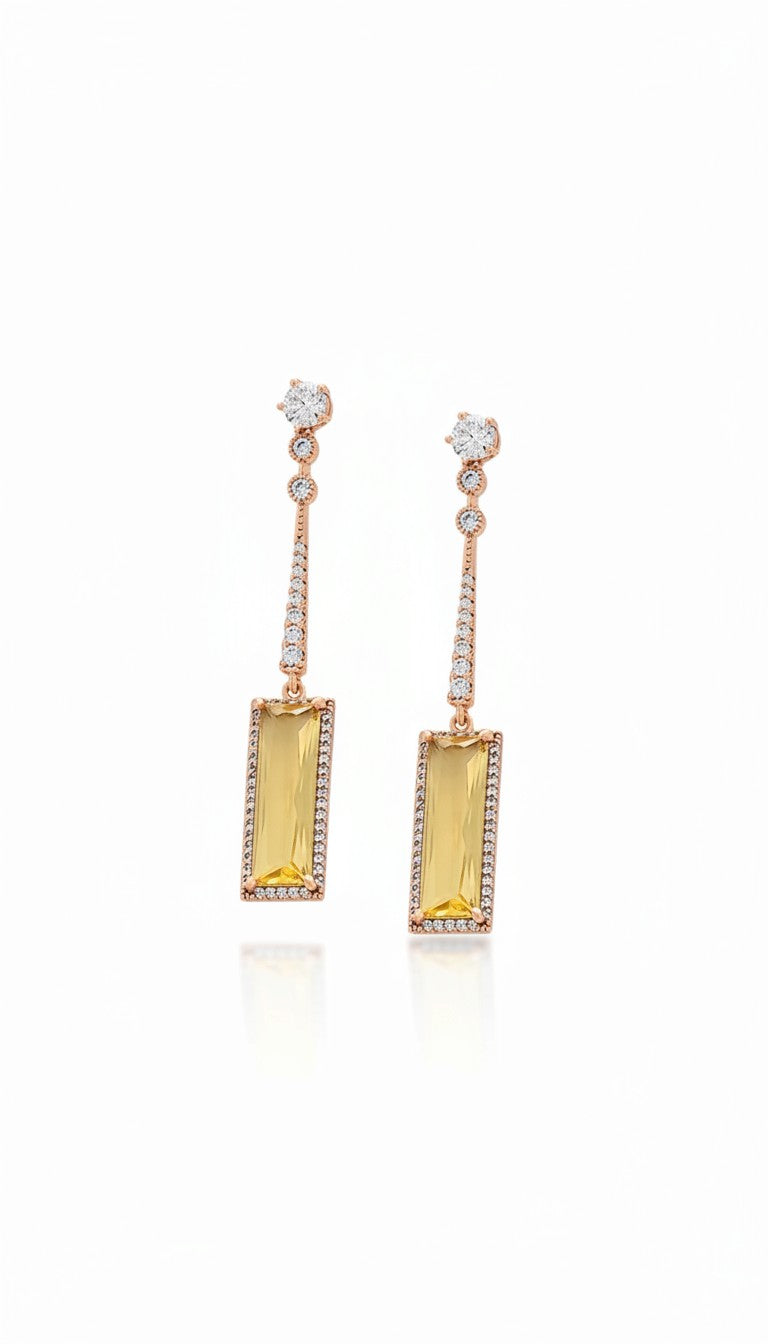 Sanna - ESJ Boucle d'oreille élégante et tendance plaquée or 18 carats Emy - Stefan