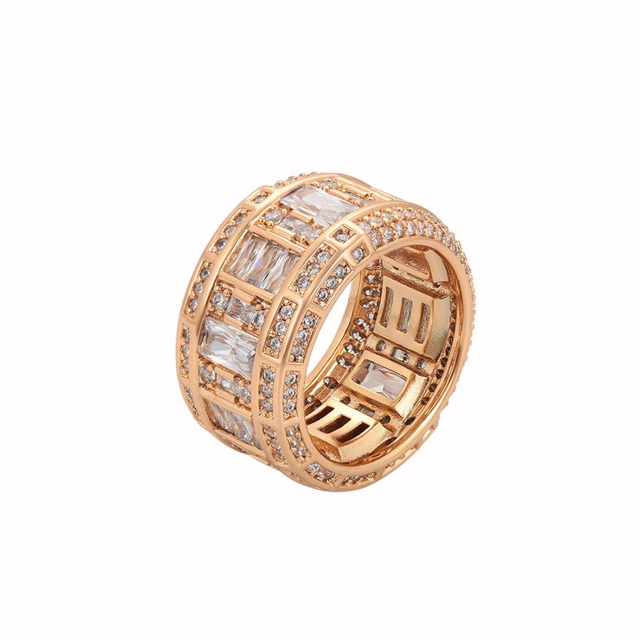 ESJ - Klothilde Ring - Bague tendance et épurée, finition plaquée or Rose 18 carats Emy - Stefan