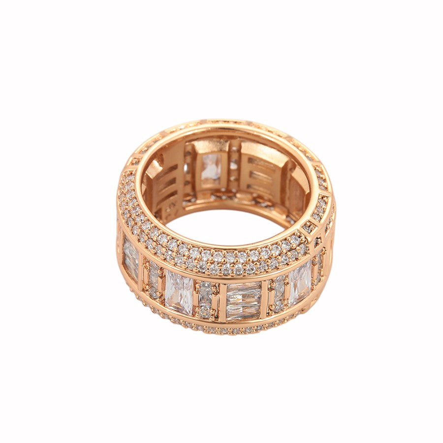 ESJ - Klothilde Ring - Bague tendance et épurée, finition plaquée or Rose 18 carats Emy - Stefan