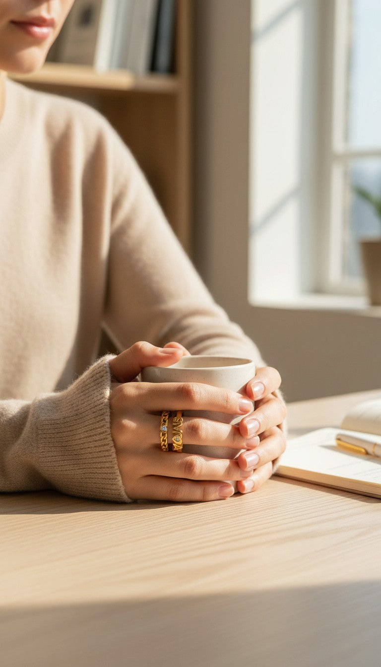ESJ SMODA-Ring Plaquée Or 24K ES-Jewelry
