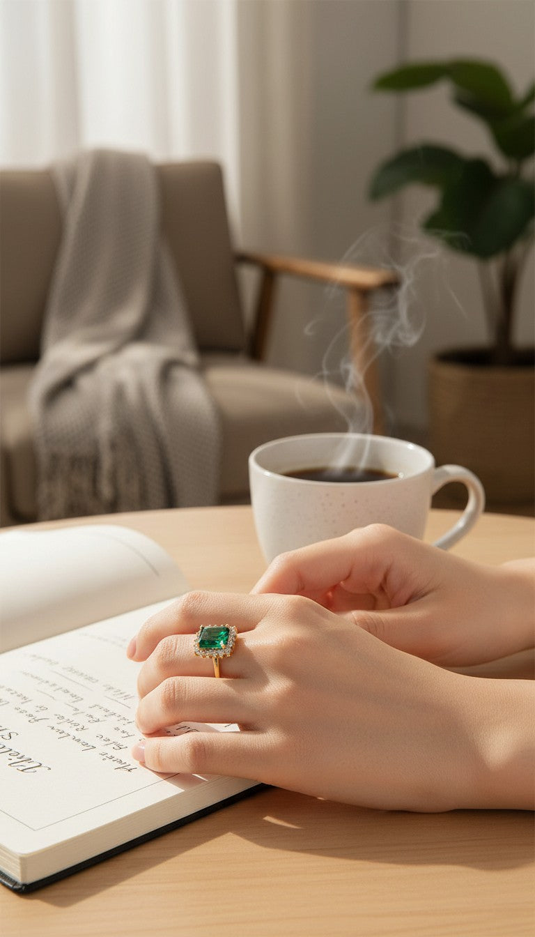 ESJ - EBBA Ring Plaquée Or 24K Emy - Stefan