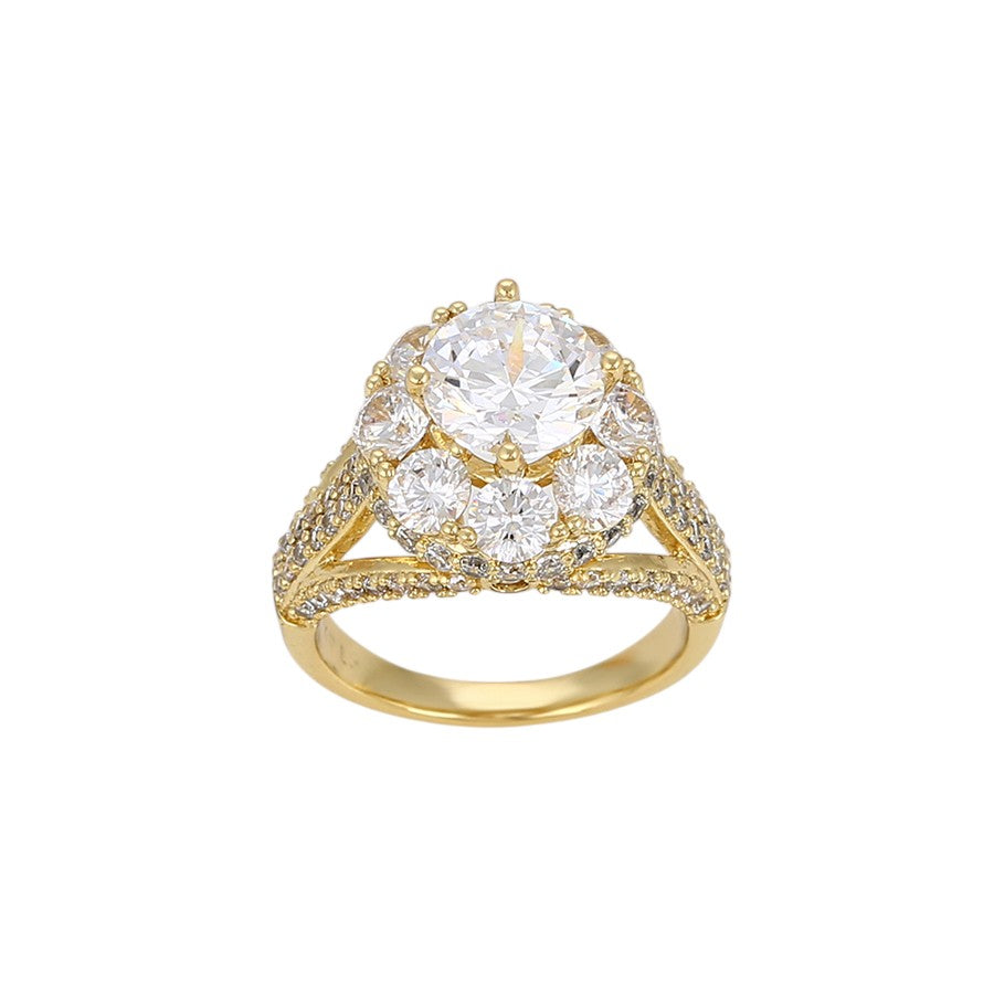 ESJ - Leila Ring Plaqué Or élégant 14K Emy - Stefan