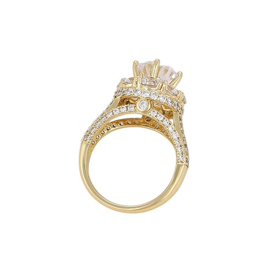 ESJ - Leila Ring Plaqué Or élégant 14K Emy - Stefan