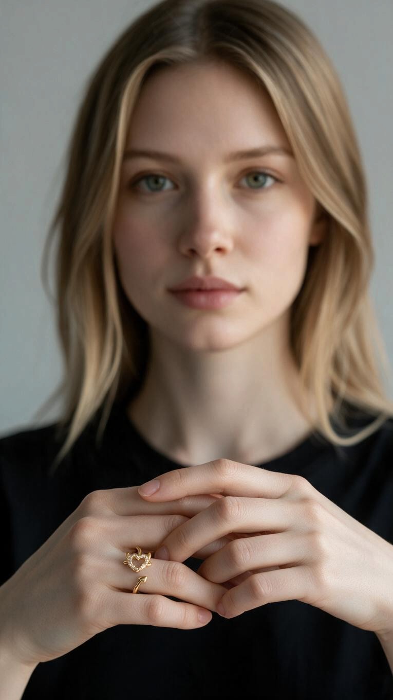 EMBLA Ring Plaquée Or 18K ES-Jewelry