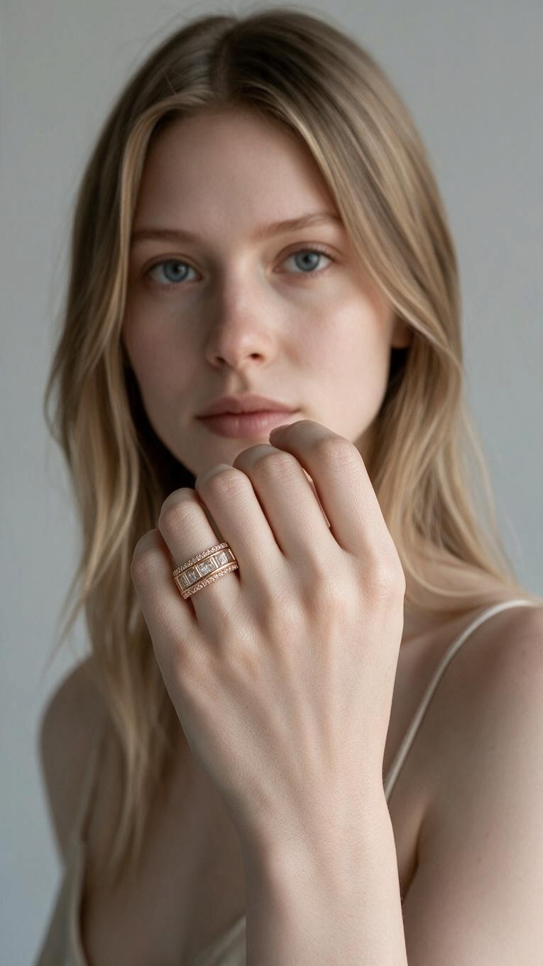ALVA Ring Plaquée Or Rose 18K ES-Jewelry