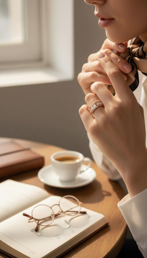 ALVA Ring Plaquée Or Rose 18K ES-Jewelry