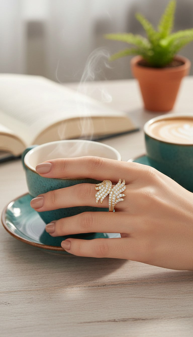 VENLA Ring Plaquée Or 14K ES-Jewelry