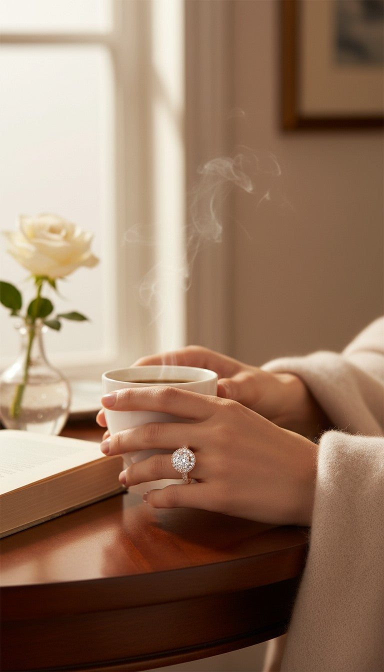 ESJ - HANNE Ring plaqué Or Rose 18K / Rose Gold Plated Ring Emy - Stefan