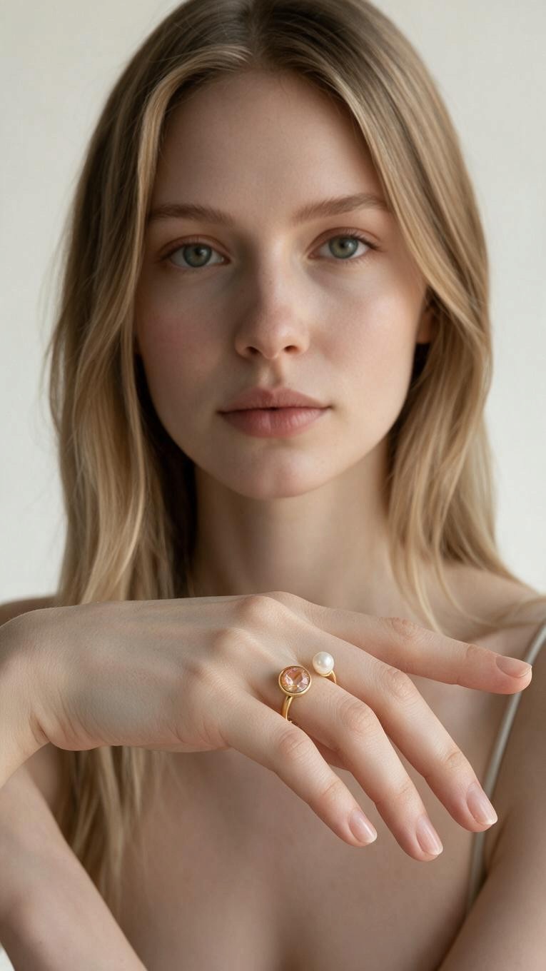 : Bague MARJA Plaquée Or 14K - Bijou Femme | ES Jewelry ES-Jewelry