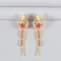 ELVIRA Earrings Plaquée Or 18K - ES-Jewelry