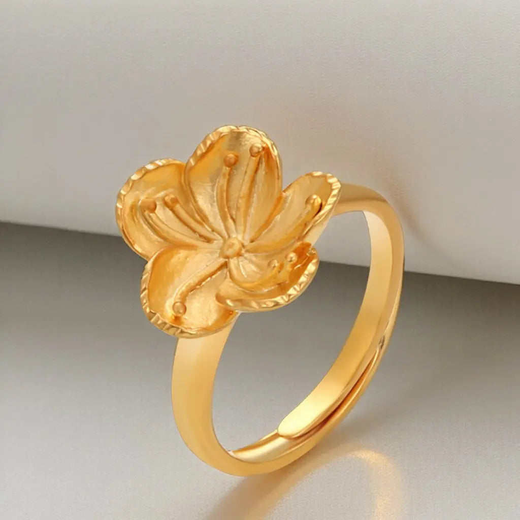 LIRIS Ring Plaquée Or 24K - ES-Jewelry